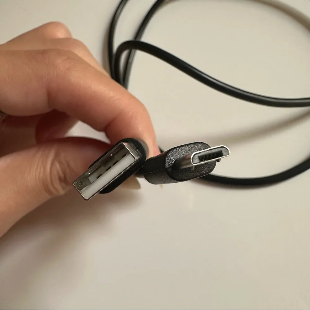 Black USB A Charging Cable NWOT